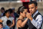 Tango vor einer Touristen Bar