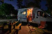 Über das Wochenende sind wir auf einem Campingplatz am Fluss.