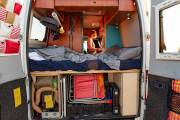 Blick durch unser Schlafzimmer in die Küche
